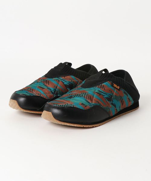Teva(テバ)の「テバ TEVA Ember Moc Canyon(スリッポン・メンズ・ブラック×グリーン・26.0cm/27.0cm/28.0cm)」の1枚目の写真