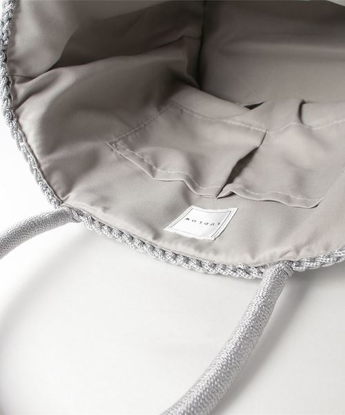 LUDLOW（ラドロー）の「Cord bag animal motif ( M size )（トートバッグ・レディース・ブラック/シルバー/ブラウン系その他・FREE）」の6枚目の写真