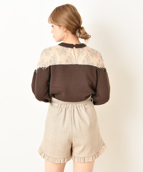 one after another NICE CLAUP(ワンアフターアナザーナイスクラップ)の「フリルショートパンツ(その他パンツ・レディース・カーキ/ホワイト系その他/ブラウン系その他/ベージュ系その他・FREE)」の10枚目の写真