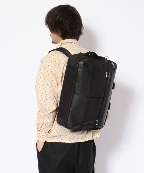 master-piece（マスターピース）の「master-piece （マスターピース）STREAM /3WAYブリーフケース（トートバッグ・メンズ・ネイビー/ブラック・FREE）」の2枚目の写真