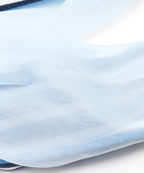 チチカカ（チチカカ）の「ストライプチュールコンビ　ヘアバンド（ヘアバンド・レディース・ブルー/イエロー/ブラウン・FREE）」の9枚目の写真