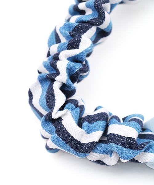 チチカカ（チチカカ）の「ストライプチュールコンビ　ヘアバンド（ヘアバンド・レディース・ブルー/イエロー/ブラウン・FREE）」の8枚目の写真
