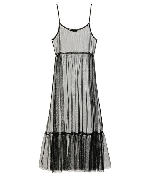 Candy Stripper（キャンディストリッパー）の「TULLE CAMISOLE ドレス（ワンピース・レディース・ブラック/オフホワイト/ピンク/イエロー・2）」の3枚目の写真