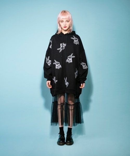 Candy Stripper（キャンディストリッパー）の「TULLE CAMISOLE ドレス（ワンピース・レディース・ブラック/オフホワイト/ピンク/イエロー・2）」の11枚目の写真