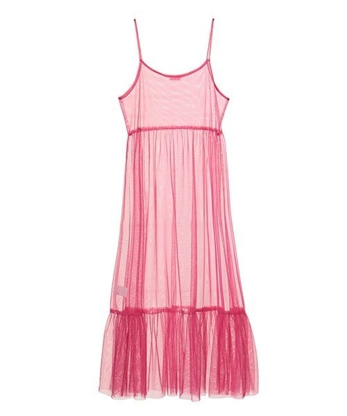 Candy Stripper（キャンディストリッパー）の「TULLE CAMISOLE ドレス（ワンピース・レディース・ブラック/オフホワイト/ピンク/イエロー・2）」の5枚目の写真