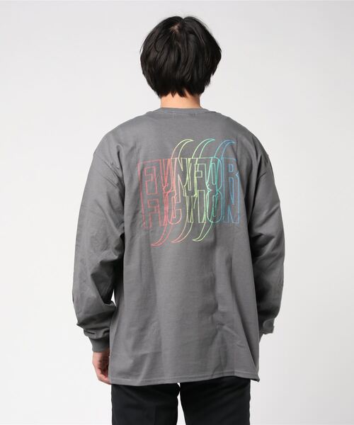 FUN/FOR/FICTION(ファンフォーフィクション)の「『FUN FOR FICTION』RAINBOW LS T(Tシャツ/カットソー・メンズ・オフホワイト/チャコールグレー・FREE)」の10枚目の写真