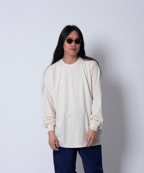 FUN/FOR/FICTION(ファンフォーフィクション)の「『FUN FOR FICTION』RAINBOW LS T(Tシャツ/カットソー・メンズ・オフホワイト/チャコールグレー・FREE)」の7枚目の写真