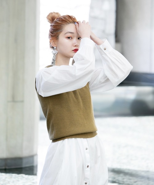 BOEMY(ボエミー)の「つぶつぶビーズ レザーロングタッセルピアス(ピアス(両耳用)・レディース・パイソン・FREE)」の13枚目の写真