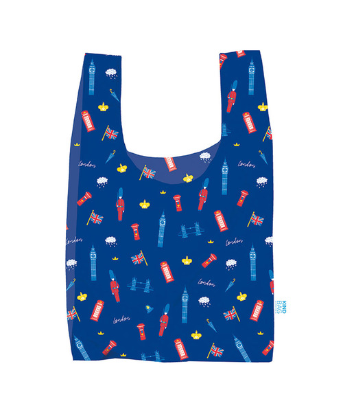 KIND BAG(カインドバッグ)の「〈KIND BAG/カインドバッグ〉プラスチック再生エコバッグ(エコバッグ/サブバッグ)」|ブルー