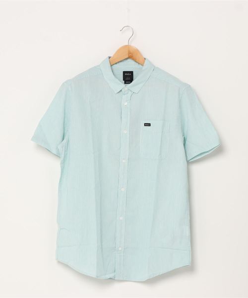 RVCA(ルーカ)の「RVCA メンズ ENDLESS SEERSUCKER S ショートスリーブシャツ/ルーカ 半袖(シャツ/ブラウス・メンズ・ライトブルー/ブラック/グレー・SMALL/MEDIUM/LARGE)」の3枚目の写真