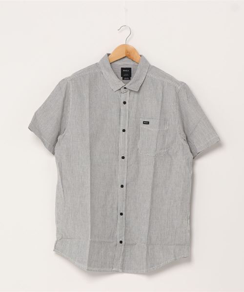 RVCA(ルーカ)の「RVCA メンズ ENDLESS SEERSUCKER S ショートスリーブシャツ/ルーカ 半袖(シャツ/ブラウス・メンズ・ライトブルー/ブラック/グレー・SMALL/MEDIUM/LARGE)」の2枚目の写真