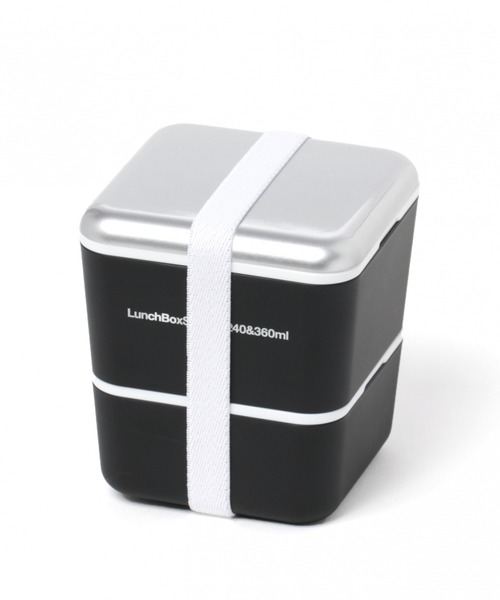 LAKOLE（ラコレ）の「2段ランチボックス / LAKOLE（お弁当箱・レディース・桜/アイボリー/グレー/ブラック・FREE）」の7枚目の写真