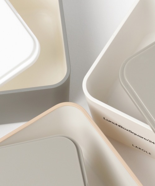 LAKOLE（ラコレ）の「2段ランチボックス / LAKOLE（お弁当箱・レディース・桜/アイボリー/グレー/ブラック・FREE）」の14枚目の写真