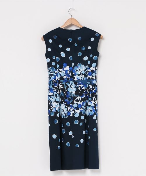 セール ワンピース Hanae Hanae Mori スパークリングフラワーワンピース ワンピース Hanae ワンピース Mori ハナエモリ のファッション