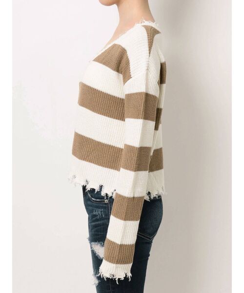 GYDA（ジェイダ）の「VネックグラインダーニットTOPS（ニット/セーター・レディース・ブラック/ブラウン/ベージュ・FREE）」の22枚目の写真