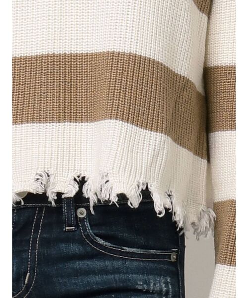 GYDA（ジェイダ）の「VネックグラインダーニットTOPS（ニット/セーター・レディース・ブラック/ブラウン/ベージュ・FREE）」の18枚目の写真