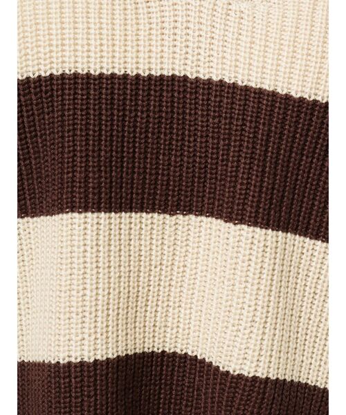 GYDA（ジェイダ）の「VネックグラインダーニットTOPS（ニット/セーター・レディース・ブラック/ブラウン/ベージュ・FREE）」の16枚目の写真