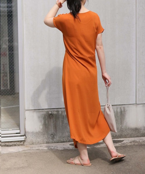 vingtrois（バントロア）の「【vingtrois】フロントリボンシャツワンピース（ワンピース・レディース・オフホワイト/テラコッタ/ネイビー・M）」の10枚目の写真