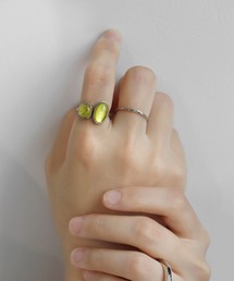 ANEMONE（アネモネ）の「カラーストーンのフォークリング（リング）」