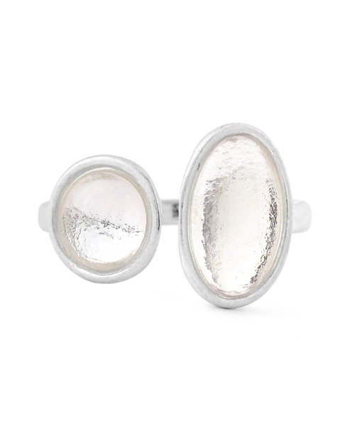 ANEMONE（アネモネ）の「カラーストーンのフォークリング（リング・レディース・ブルー/オレンジ/パープル/グリーン/グレー/クリア/ゴールド/ワイン・FREE）」の13枚目の写真