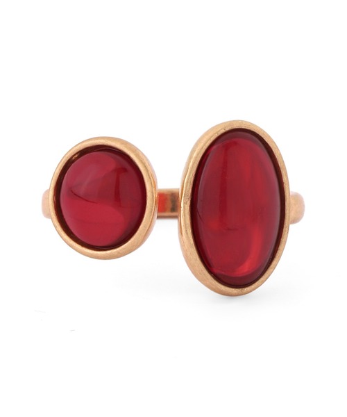 ANEMONE（アネモネ）の「カラーストーンのフォークリング（リング・レディース・ブルー/オレンジ/パープル/グリーン/グレー/クリア/ゴールド/ワイン・FREE）」の18枚目の写真