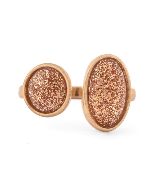 ANEMONE（アネモネ）の「カラーストーンのフォークリング（リング・レディース・ブルー/オレンジ/パープル/グリーン/グレー/クリア/ゴールド/ワイン・FREE）」の17枚目の写真