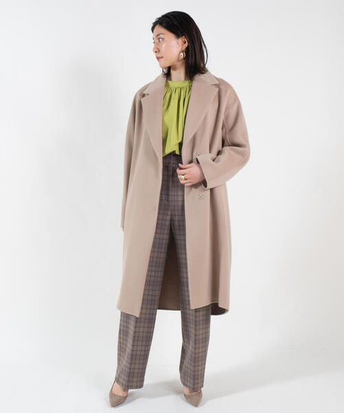 BALLSEY（ボールジィ）の「デュアルストレッチウール ストレートパンツ（その他パンツ・レディース・イエロー/サックスブルー/ブラック/ブラウン系その他・36/32/34/38）」の6枚目の写真