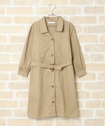 ikka | 【キッズ】トレンチシャツワンピース（120~160cm）(シャツワンピース)