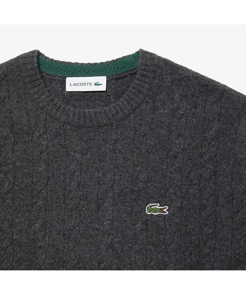 セール】ケーブル編みニットセーター（ニット/セーター）｜LACOSTE