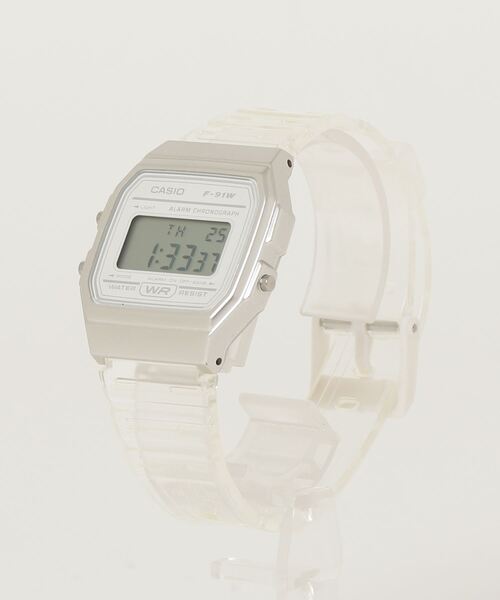 CASIO(カシオ)の「カシオ CASIO / ベーシック デジタルウォッチ チープカシオ クォーツ ラバーベルト 腕時計 日常生活用防水 /// F クリア シリーズ(デジタル腕時計・メンズ・ピンク/グレー/クリア/クリアブルー・FREE)」の11枚目の写真