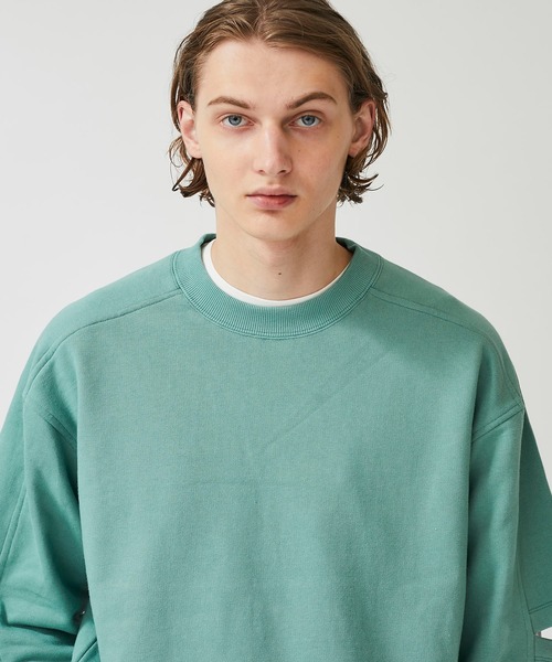 INSCRIRE｜エルボーカットオフスウェット セール】【INSCRIRE /アンスクリア】Vintage Sweat Short Pull