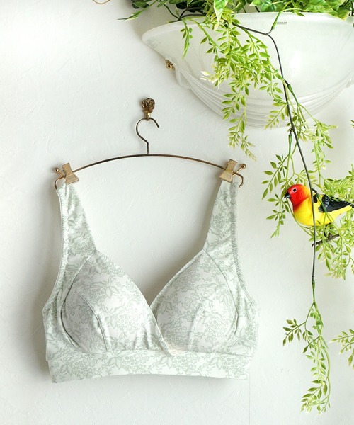 SweetMommy（スウィートマミー）の「レース柄プリント　無重力ノンワイヤー 授乳ブラ（マタニティウェア/グッズ・レディース・グレー/ミント/ブルー/ローズ/ブルー系その他/ピンク系その他/ホワイト系その他・M/L/XX-LARGE/X-LARGE/3L/LL）」の19枚目の写真