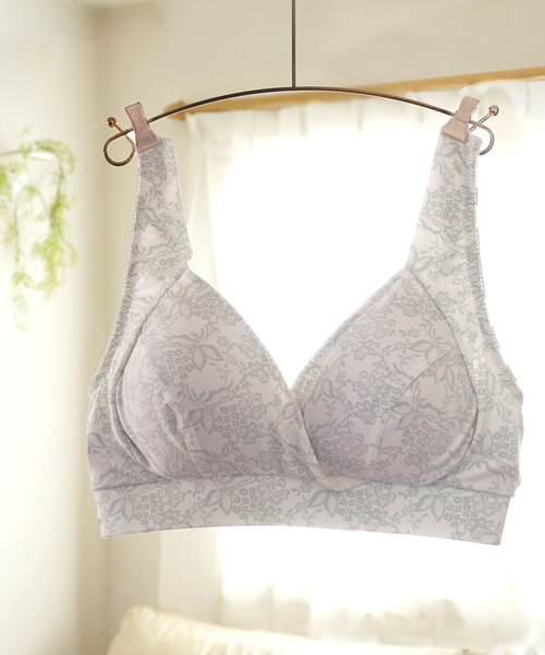 SweetMommy（スウィートマミー）の「レース柄プリント　無重力ノンワイヤー 授乳ブラ（マタニティウェア/グッズ・レディース・グレー/ミント/ブルー/ローズ/ブルー系その他/ピンク系その他/ホワイト系その他・M/L/XX-LARGE/X-LARGE/3L/LL）」の18枚目の写真