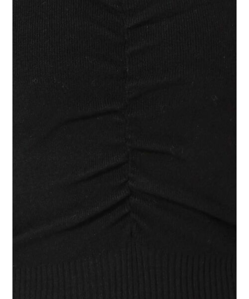 dazzlin（ダズリン）の「センターギャザーネックニットトップス（ニット/セーター・レディース・ブラック/パープル/ブラウン/モカ・FREE）」の16枚目の写真