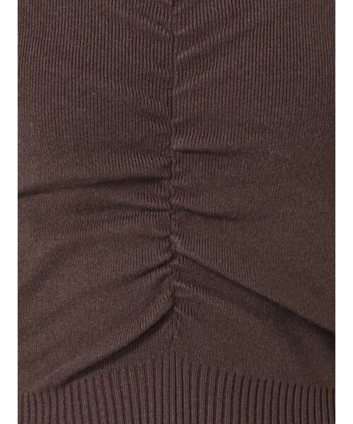 dazzlin（ダズリン）の「センターギャザーネックニットトップス（ニット/セーター・レディース・ブラック/パープル/ブラウン/モカ・FREE）」の17枚目の写真
