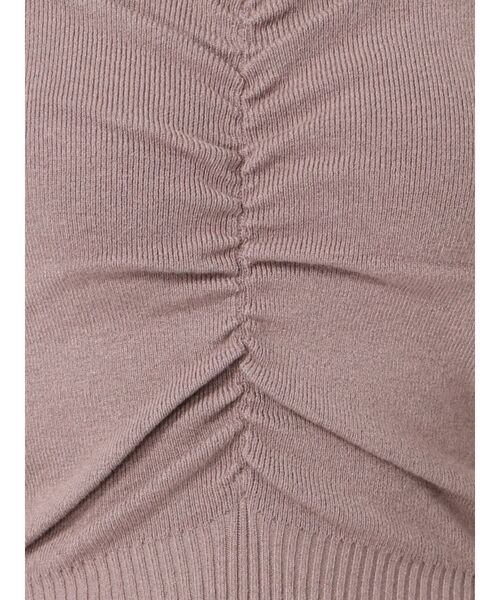 dazzlin（ダズリン）の「センターギャザーネックニットトップス（ニット/セーター・レディース・ブラック/パープル/ブラウン/モカ・FREE）」の18枚目の写真