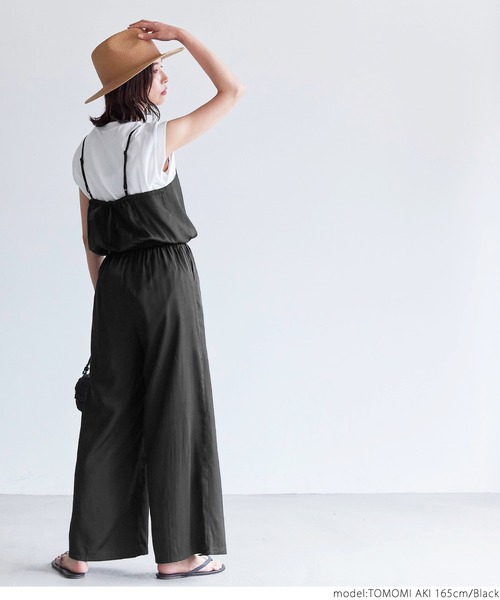 coca（coca）（コカ）の「キャミオールインワン（つなぎ/オールインワン・レディース・ブラック・ONE SIZE）」の7枚目の写真