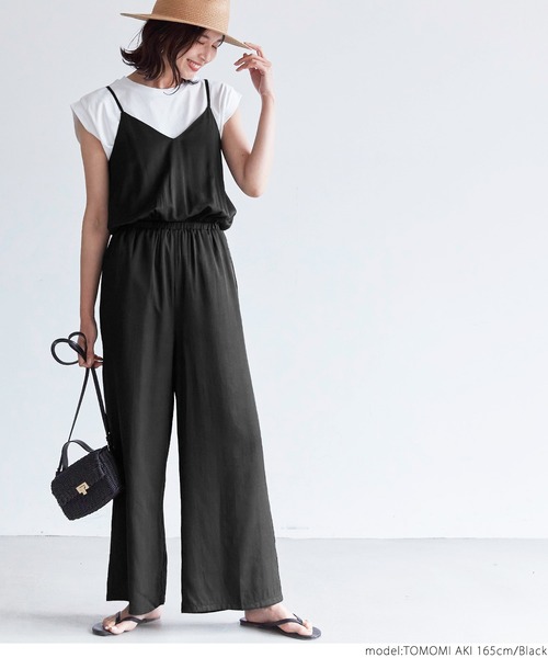 coca（coca）（コカ）の「キャミオールインワン（つなぎ/オールインワン・レディース・ブラック・ONE SIZE）」の8枚目の写真