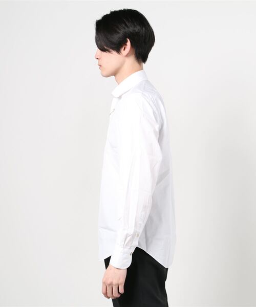 Finamore（フィナモレ）の「FINAMORE / "LUIGI" セミワイドカラーシャツ《ESTNATION EXCLUSIVE》（シャツ/ブラウス・メンズ・ネイビー/ホワイト/ブラック/グリーン・SMALL/LARGE/MEDIUM）」の5枚目の写真