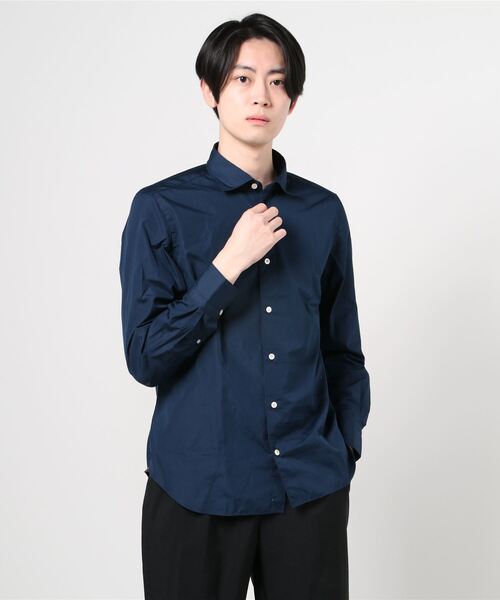 Finamore（フィナモレ）の「FINAMORE / "LUIGI" セミワイドカラーシャツ《ESTNATION EXCLUSIVE》（シャツ/ブラウス・メンズ・ネイビー/ホワイト/ブラック/グリーン・SMALL/LARGE/MEDIUM）」の6枚目の写真