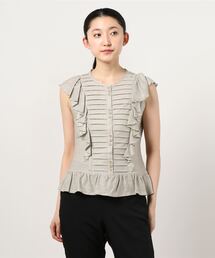 HAVE A NICE TRIP / ハヴァナイストリップ　ウォッシャブルアサペプラムタックプリーツ