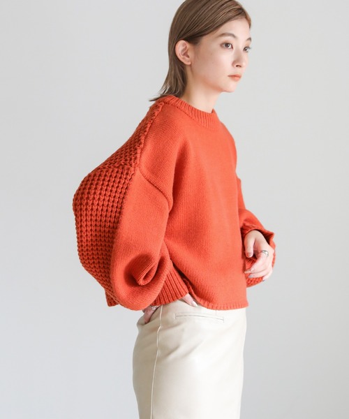 twoface(ツーフェイス)ショートニット（ニット/セーター