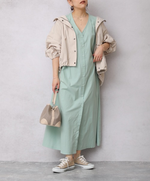 ap retro(アプレトロ)の「ウエストマークフレンチスリーブロングワンピース【ZOZOTOWN限定商品】(ワンピース・レディース・ベージュ/ブラック/ネイビー系/グリーン・FREE)」の21枚目の写真