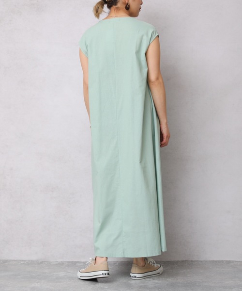 ap retro(アプレトロ)の「ウエストマークフレンチスリーブロングワンピース【ZOZOTOWN限定商品】(ワンピース・レディース・ベージュ/ブラック/ネイビー系/グリーン・FREE)」の22枚目の写真