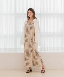 タイダイ柄キャミロングワンピース