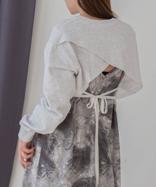 UNE MANSION（ユヌマンション）の「タイダイ柄キャミロングワンピース（シャツワンピース・レディース・ベージュ/グレー・FREE）」の20枚目の写真