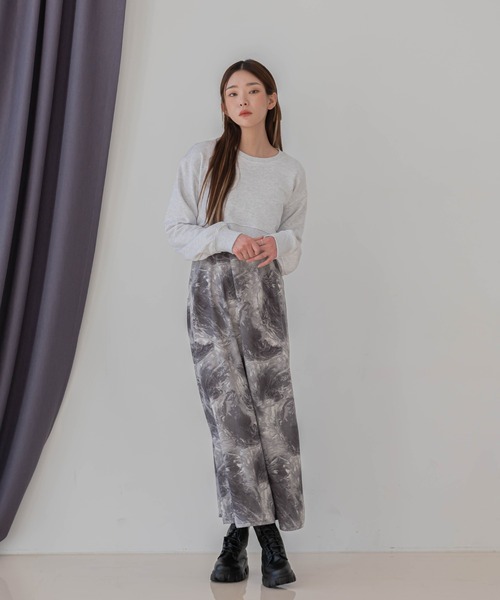 UNE MANSION（ユヌマンション）の「タイダイ柄キャミロングワンピース（シャツワンピース・レディース・ベージュ/グレー・FREE）」の17枚目の写真