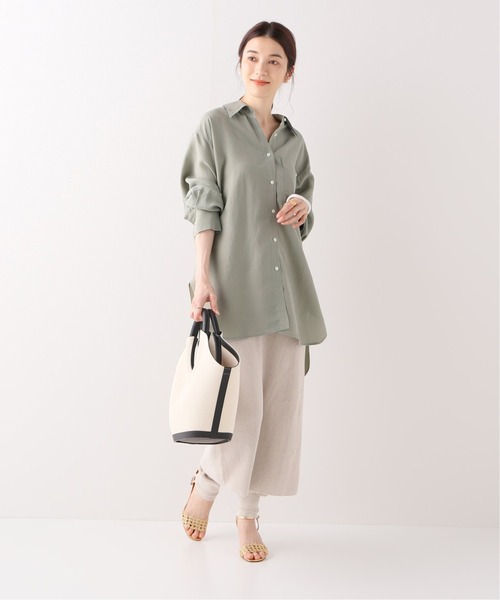 超激安 IENA（イエナ）の「シルクオーバーダイシャツ◇（シャツ トップス