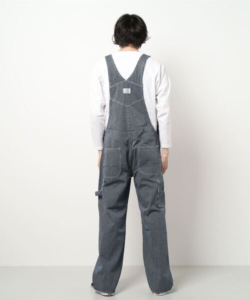 FREE GATE（フリーゲート）の「【WEB限定販売】フリーゲート/FREEGATE デニムオーバーオール（サロペット/オーバーオール・メンズ・ネイビー/ブルー/ブルー系その他・X-LARGE/LARGE/MEDIUM）」の4枚目の写真