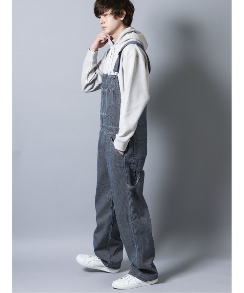 FREE GATE（フリーゲート）の「【WEB限定販売】フリーゲート/FREEGATE デニムオーバーオール（サロペット/オーバーオール・メンズ・ネイビー/ブルー/ブルー系その他・X-LARGE/LARGE/MEDIUM）」の8枚目の写真